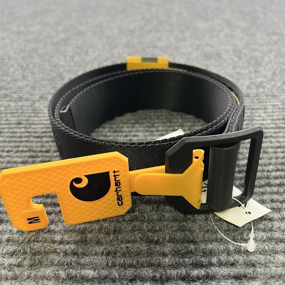 Carhartt Men's Nylon Webbing Ladder Lock Belt Black Size Medium 34 - 36" NWT $30 - Picture 1 of 3